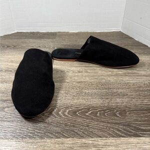 Tkees Shoes Women Sz9B Black Slip-on Suede Flats Minimalist Quiet Luxury Capsule